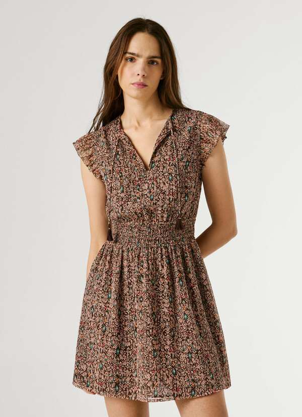 FANTASY PRINT MINI DRESS