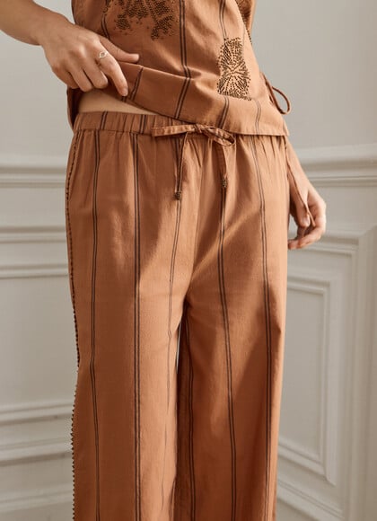 STRAIGHT STRIPED TROUSERS