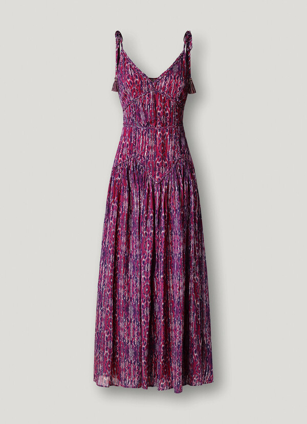 ABSTRACT PRINT MAXI DRESS