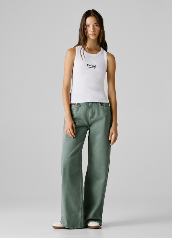 SLEEVELESS RIBBED TOP