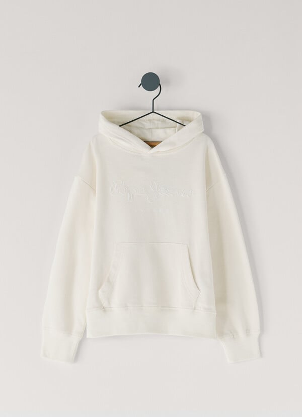 SWEAT &Agrave; CAPUCHE COUPE D&Eacute;CONTRACT&Eacute;E