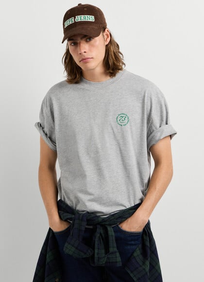CASUAL FIT LOGO PRINT T-SHIRT