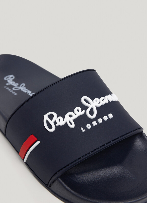 SLIDER SANDALS WITH LOGO