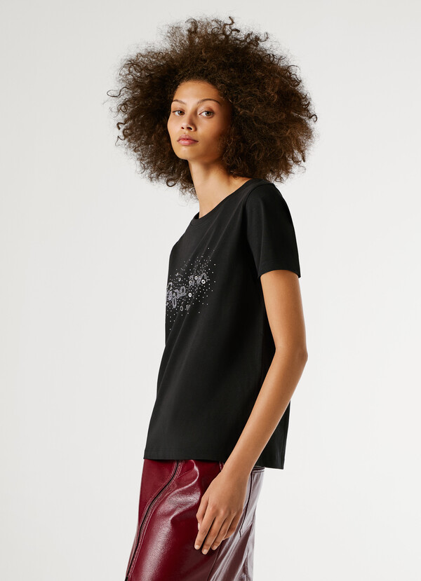 STRASS LOGO T-SHIRT
