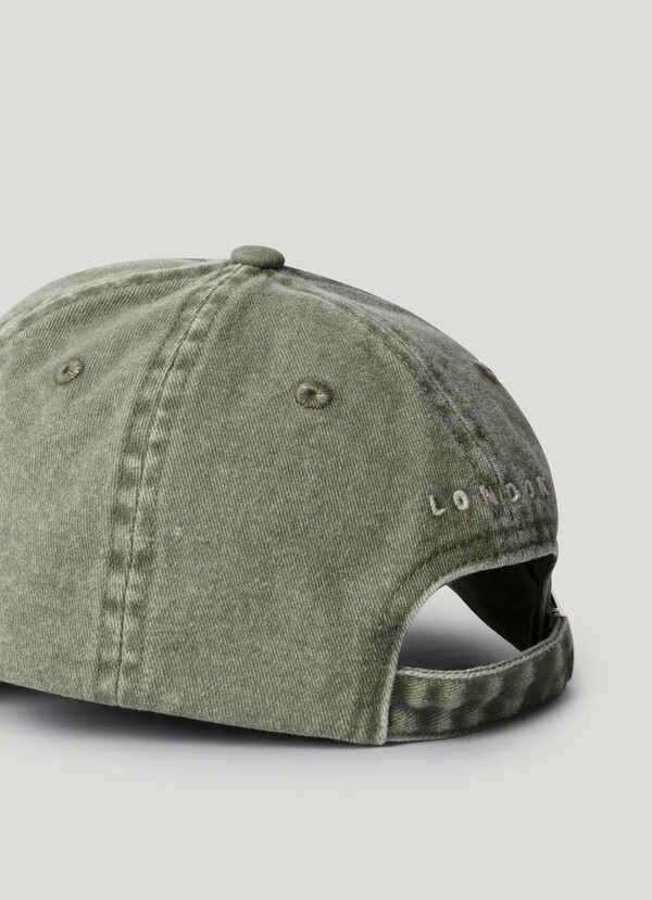 EMBROIDERED LOGO TWILL CAP