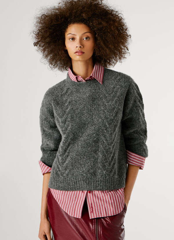 CREW NECK KNIT JUMPER