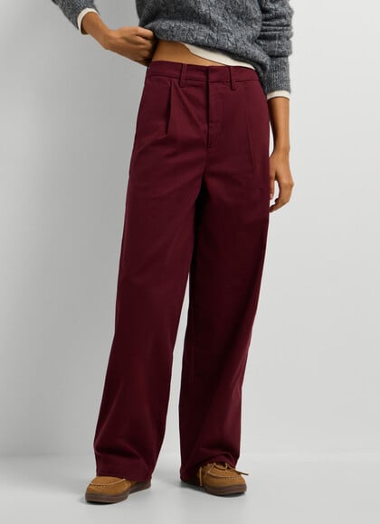 STRAIGHT TROUSERS WITH PLEATS
