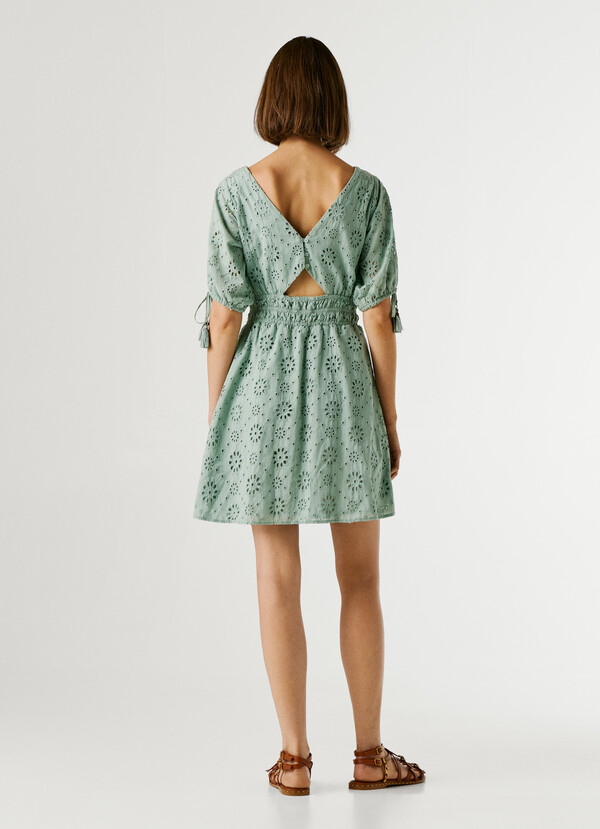 OPENWORK DETAIL MINI DRESS