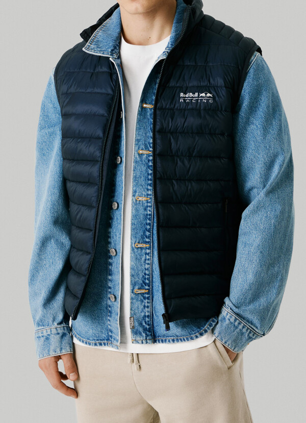 PRINTED LOGO PADDED GILET