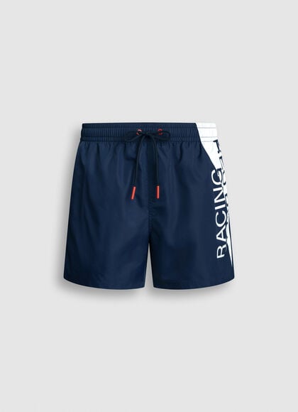 MAXI LOGO BERMUDA SWIM SHORTS