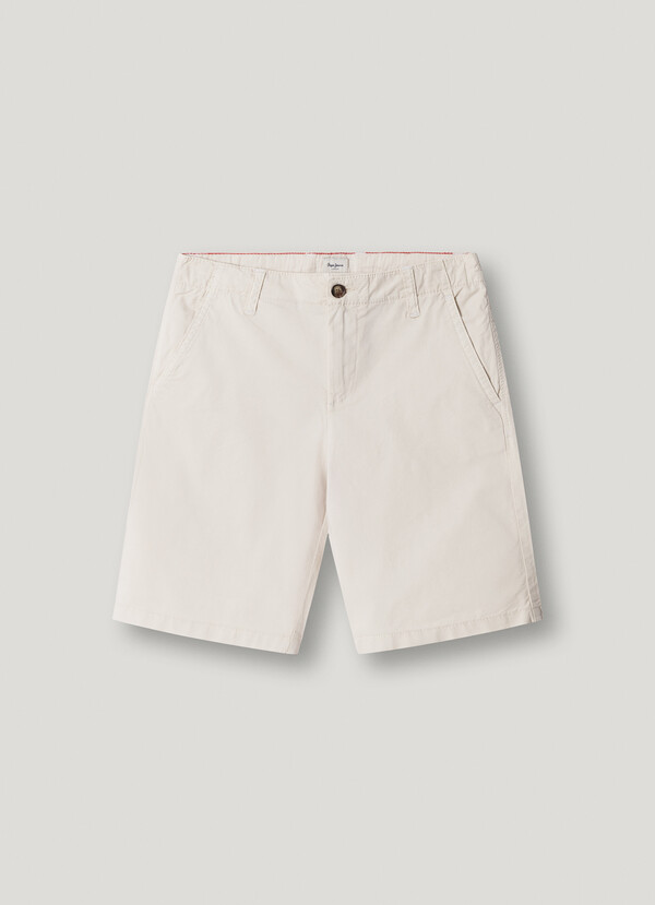 POPLIN CHINO SHORTS