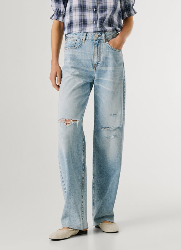 HIGH-RISE STRAIGHT FIT JEANS - EDEN