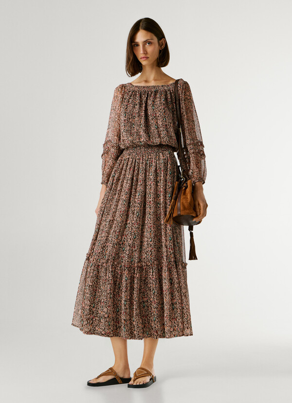 FANTASY PRINT MAXI DRESS