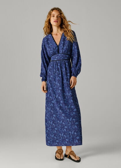 PAISLEY PRINT MAXI DRESS