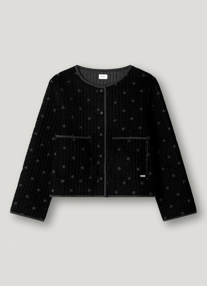 PADDED VELVET JACKET