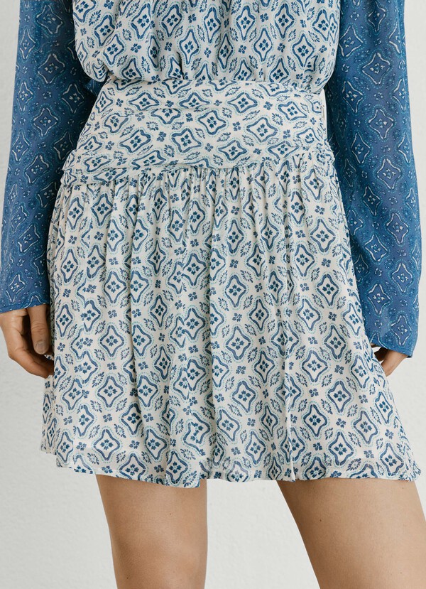 FLORAL PRINT MINI SKIRT