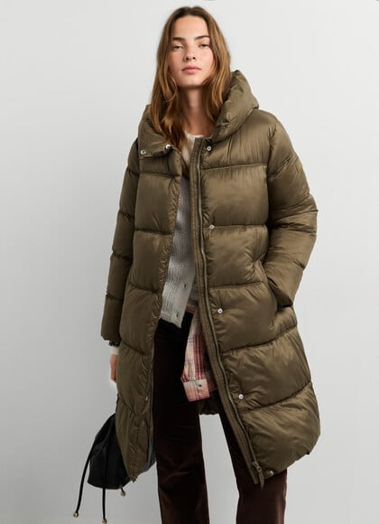 LONG PADDED WATERPROOF PUFFER JACKET