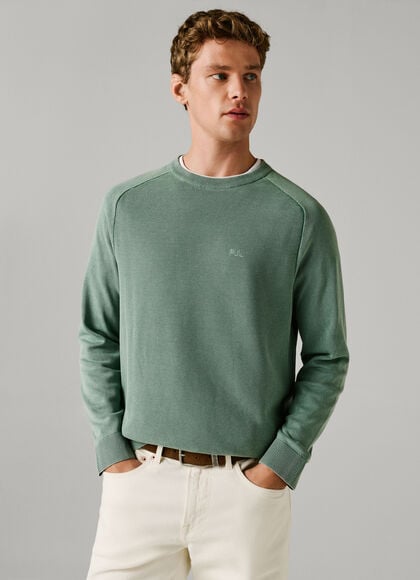 CREW NECK PIQU&Eacute; JUMPER