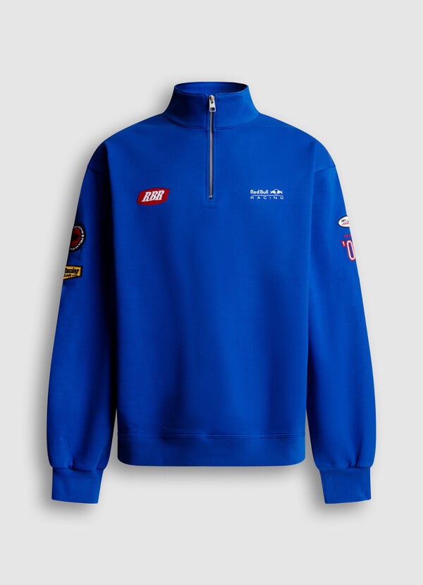 RELAXED FIT HALF-ZIP SWEATSHIRT
