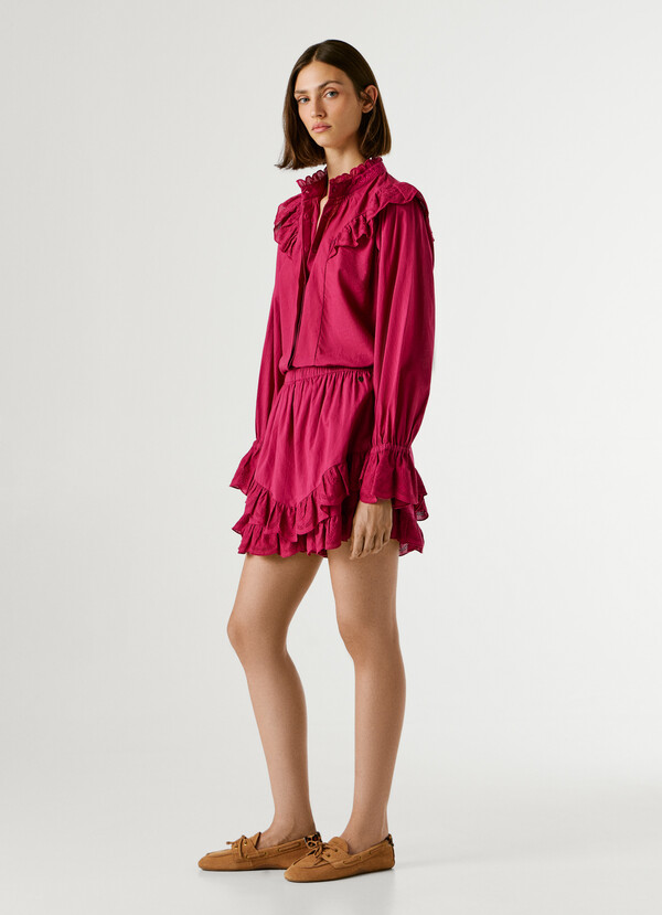 SKORT WITH RUFFLES
