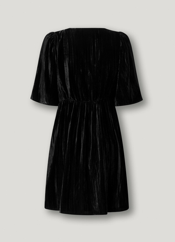 SHORT VELVET DRESS