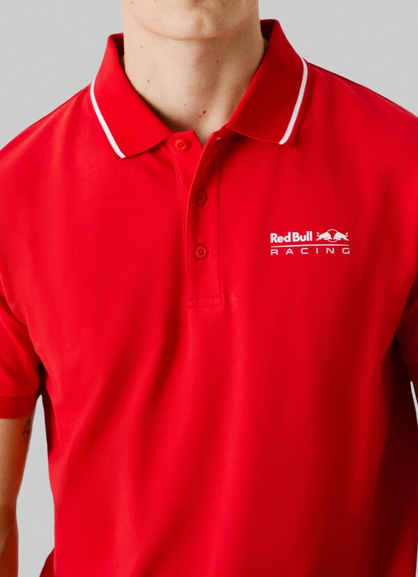 PRINTED LOGO PIQUE POLO SHIRT
