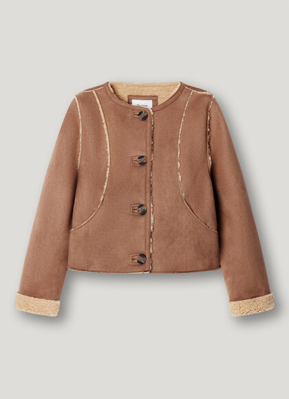 REVERSIBLE BUTTON-UP JACKET