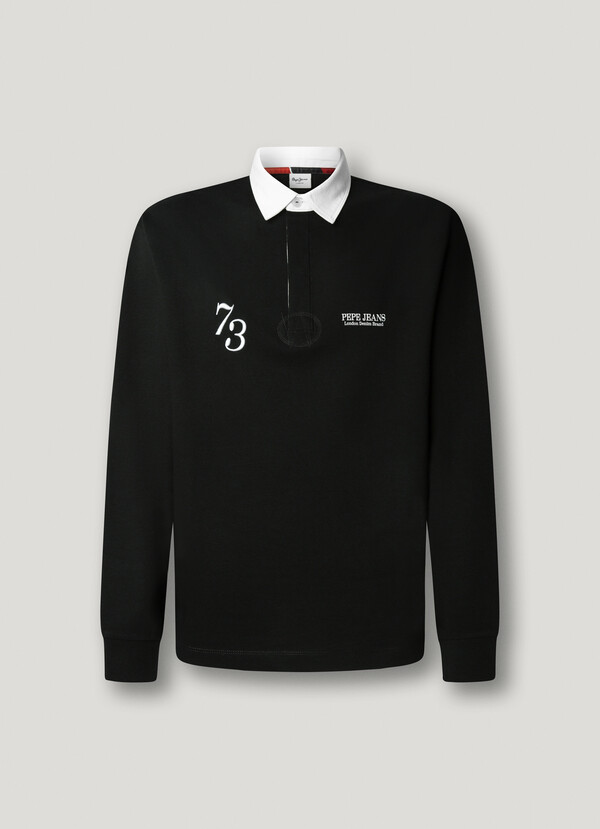 PRINTED LOGO RUGBY POLO