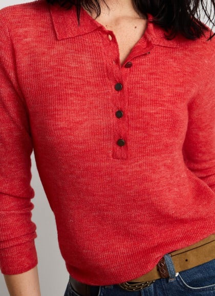 POLO NECK KNIT JUMPER