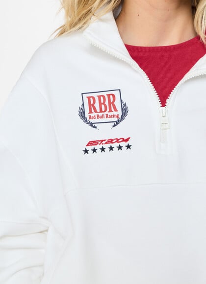 RELAXED FIT HALF-ZIP SWEATSHIRT