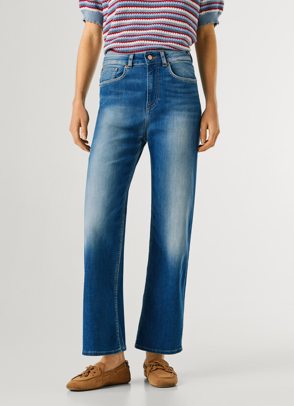 LEXA - HIGH-RISE STRAIGHT FIT JEANS