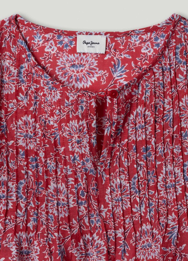 FLORAL PRINT FLUID BLOUSE