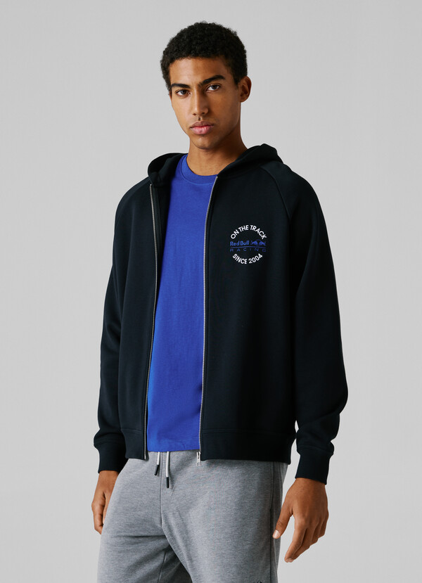 RELAXED FIT ZIP SWEATSHIRT