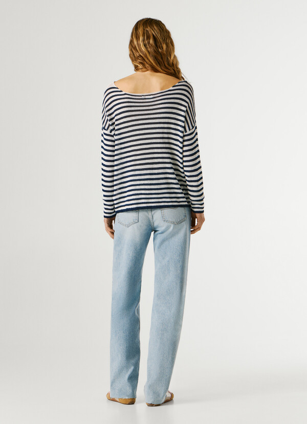 STRIPED KNIT JUMPER