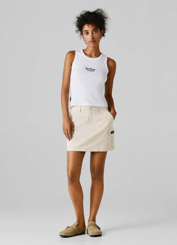 SHORT CARGO TWILL SKIRT