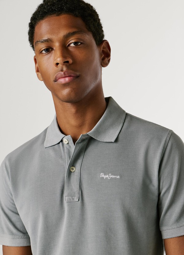 GARMENT DYED PIQUE POLO SHIRT
