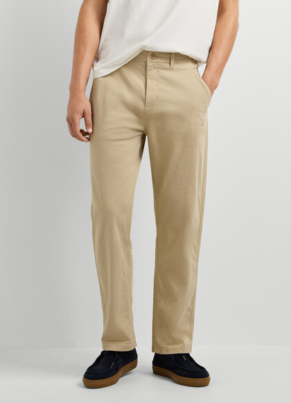 RELAXED FIT TWILL CHINOS