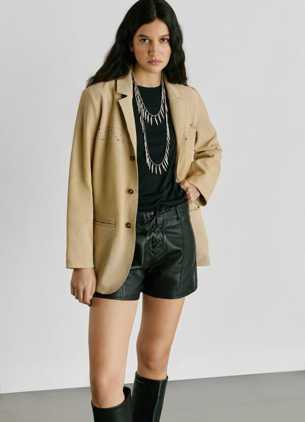 LAMB LEATHER SHORTS