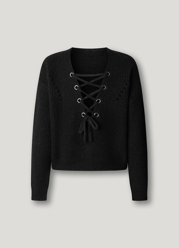 V-NECK KNIT JUMPER