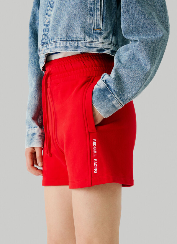 FLEECE SHORTS WITH ADJUSTABLE WAIST