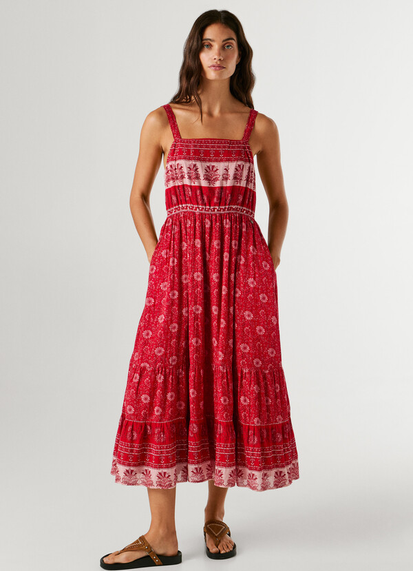 FLORAL PRINT MAXI DRESS