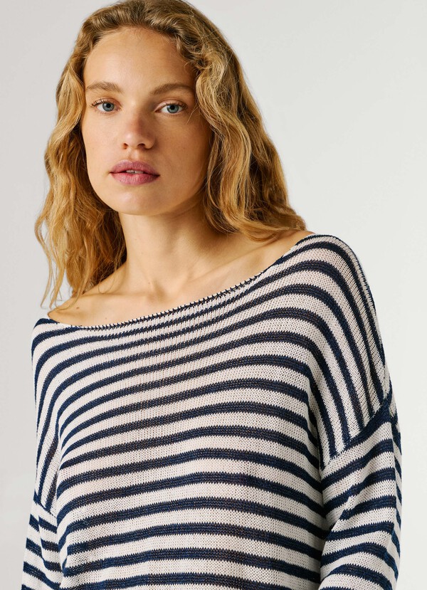 STRIPED KNIT JUMPER