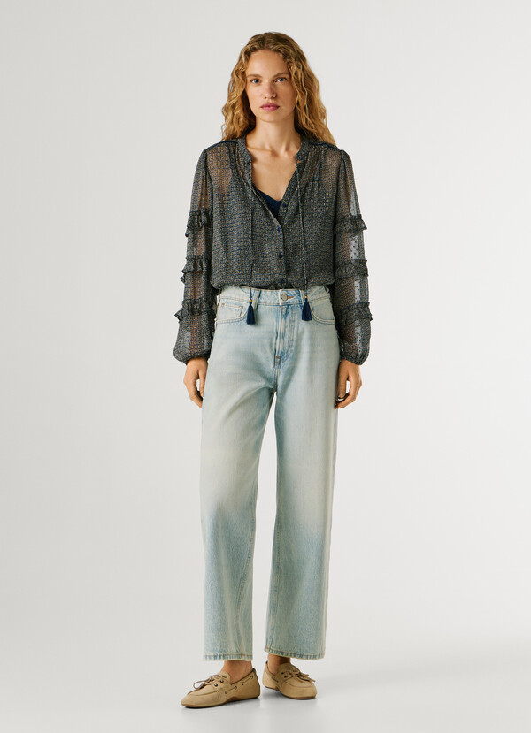 LEXA- HIGH-RISE STRAIGHT FIT JEANS