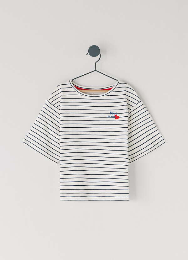 RELAXED FIT STRIPED T-SHIRT