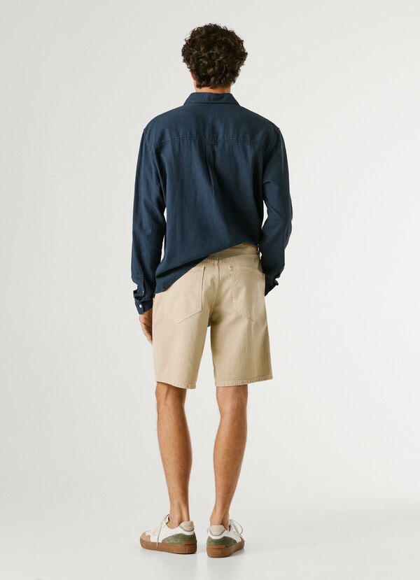 LOOSE FIT TWILL SHORTS