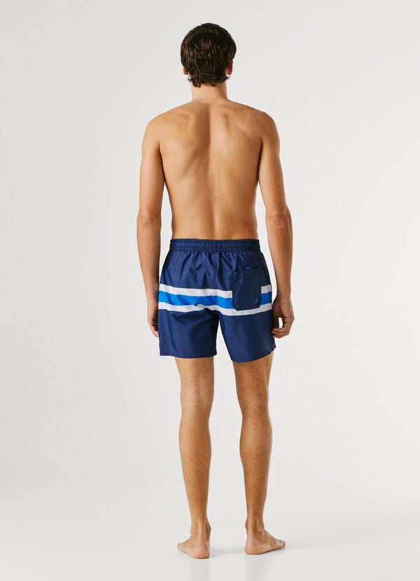 COLOR BLOCK SWIM SHORTS