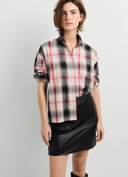 EMBROIDERED LOGO CHECKED SHIRT