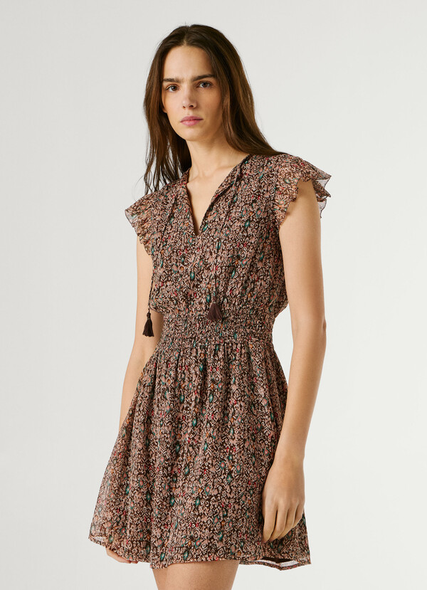 FANTASY PRINT MINI DRESS