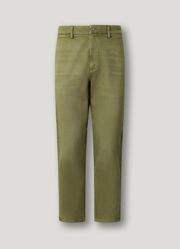 TAPERED FIT CHINO TROUSERS