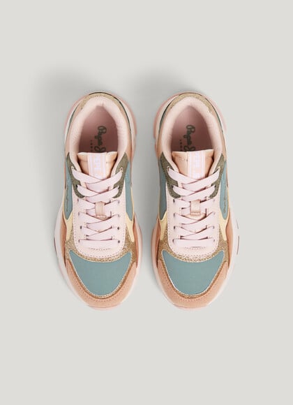 COMBINED TRAINERS WITH GLITTER DETAILS
